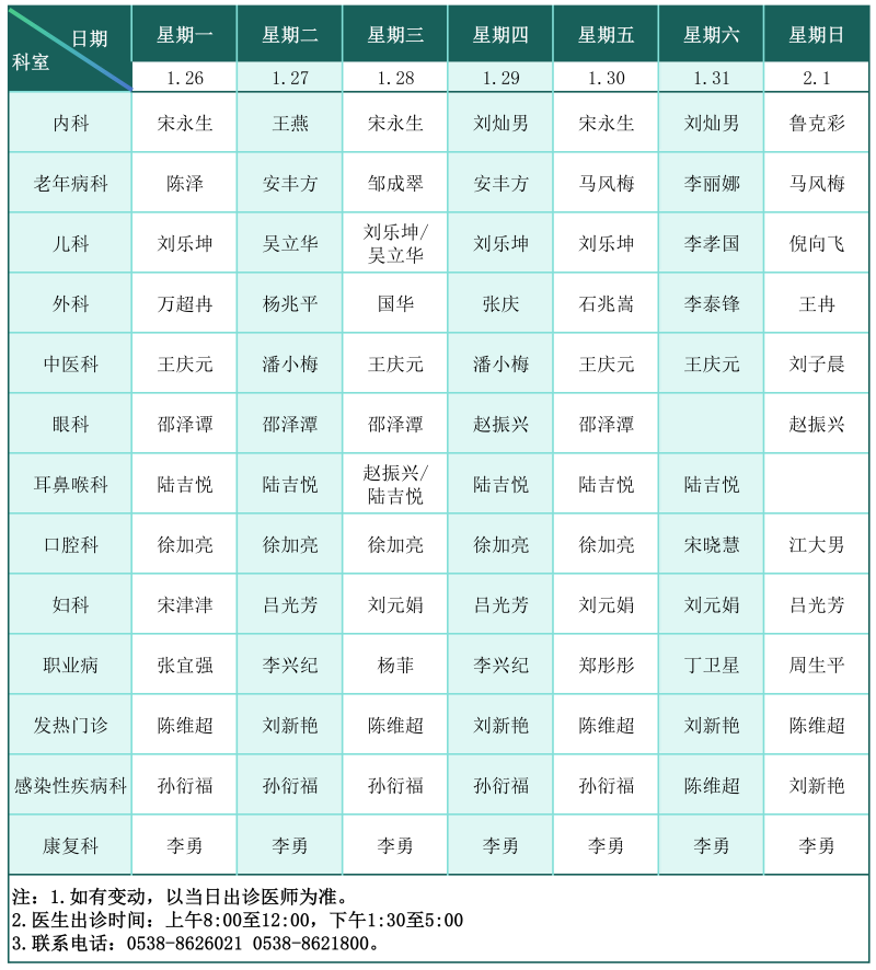 门诊排班表（2026.1.19-1.25）_01(1).png
